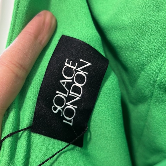 Solace london green halter open back maxi lime green - Picture 8 of 9